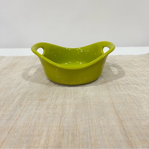 Rachel Ray Small Casserole 12 Oz. Lime Green Ceramic Serving Bowl Bakeware - Picture 1 of 7